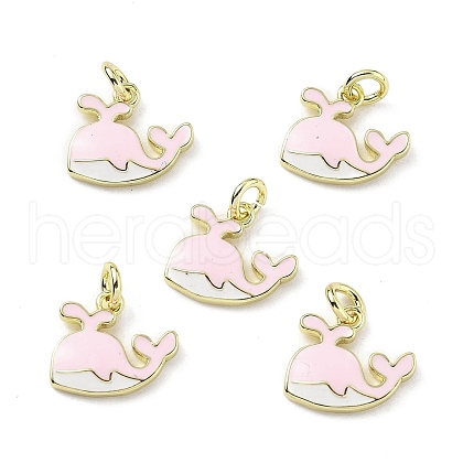 Brass Enamel Charms KK-Z114-17G-02-1