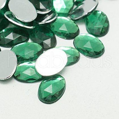 Imitation Taiwan Acrylic Rhinestone Cabochons GACR-A008-18x25mm-09-1