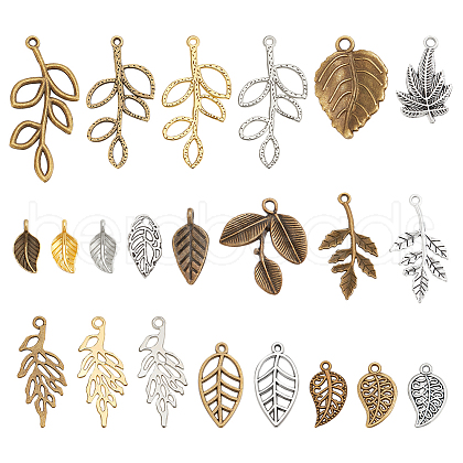 110Pcs 22 Style Tibetan Style Alloy Pendants TIBEP-FG0001-11-1