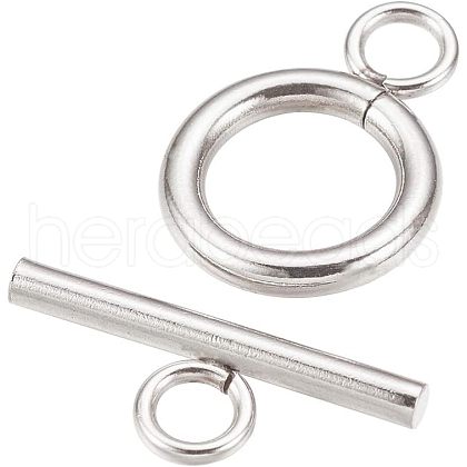 Unicraftale 50Pcs 304 Stainless Steel Toggle Clasps STAS-UN0050-69-1