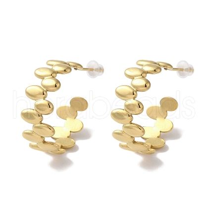 PVD Vacuum Plating 201 Stainless Steel Stud Errings EJEW-B059-03G-1