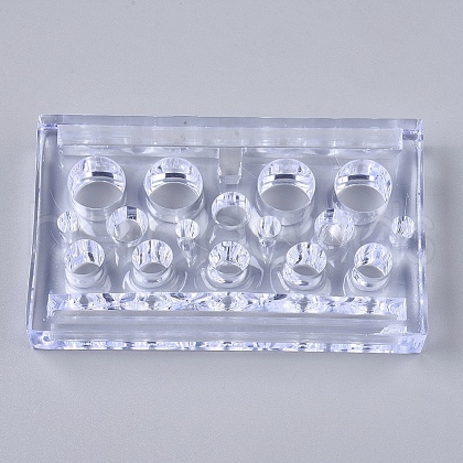 Transparent Plastic Tattoo Ink Cup Holder MRMJ-WH0059-85-1