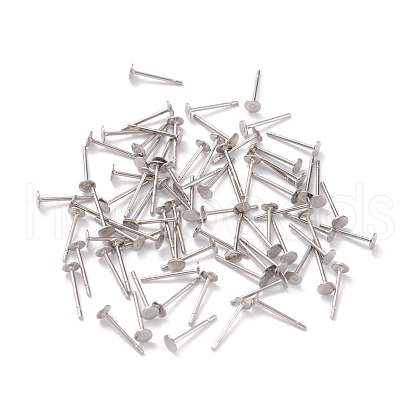 Non-Tarnish 304 Stainless Steel Stud Earring Findings STAS-J031-08-1