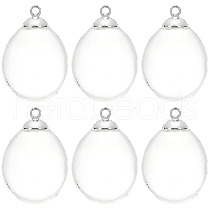 SUNNYCLUE 10Pcs Alloy Bead Cap Pendant Bails FIND-SC0010-61-1