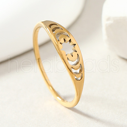 Fashionable 304 Stainless Steel Finger Rings FS-WG43180-06-1
