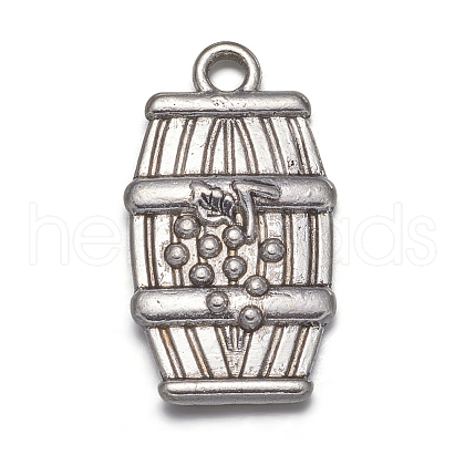 Tibetan Style Alloy Pendants TIBEB-A11923-AS-FF-1