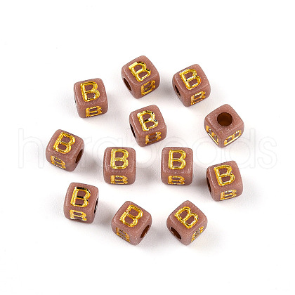 Plating Acrylic Beads OACR-N140-01B-B-1
