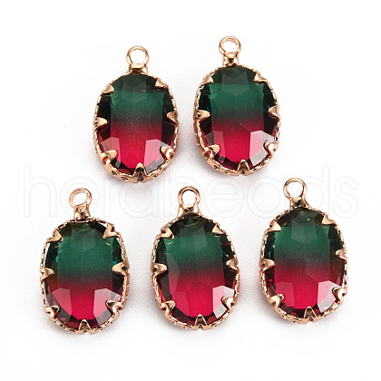 Gradient Color Glass Pendants GLAA-S193-006-B13-1