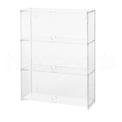 3-Tier Transparent Acrylic Minifigures Display Case ODIS-WH0061-50A-1
