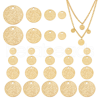 Unicraftale 40Pcs 4 Style Ion Plating(IP) 304 Stainless Steel Charms STAS-UN0052-33-1