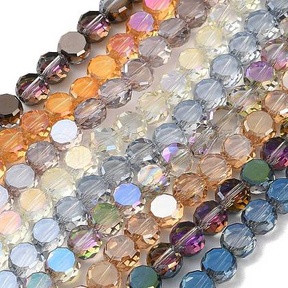 Electroplate Glass Beads Strands EGLA-C010-01A-1