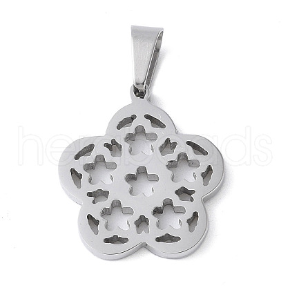304 Stainless Steel Pendants STAS-S162-15P-1