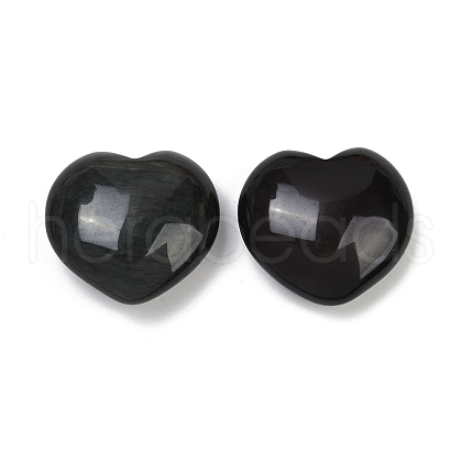 Love Heart Palm Worry Stone DJEW-PW0021-14-1