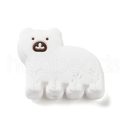 Bear Food Grade Silicone Focal Beads SIL-Z014-04C-1