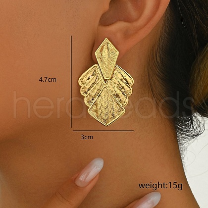 Elegant Stainless Steel Stud Earrings OU6894-2-1