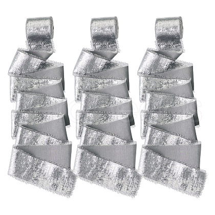 Polyester Frayed Ribbon DIY-TAC0023-39B-1