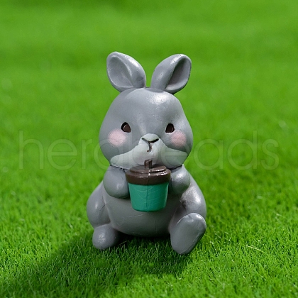 Resin Rabbit Miniature Ornaments PW-WGF87E4-05-1
