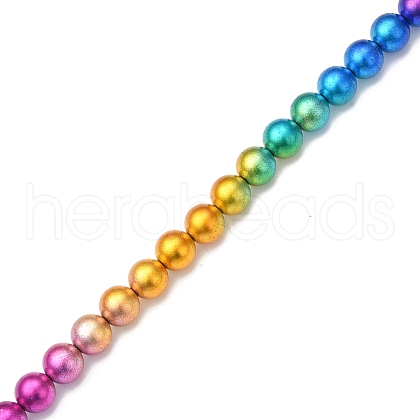 Electroplate Synthetic Non-magnetic Hematite Beads Strands G-F740-01C-1