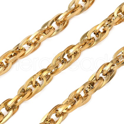 Ion Plating(IP) 304 Stainless Steel Rope Chains CHS-H025-16G-1