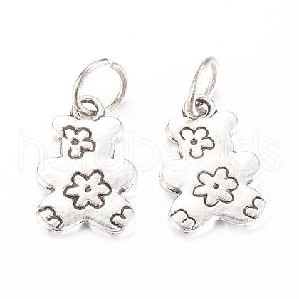 Tibetan Style Alloy Pendants PALLOY-S091-13AS-1