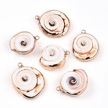 Natural Sea Shell Pendants SSHEL-N038-38A-1