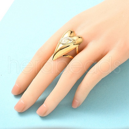 304 Stainless Steel Cuff Rings RJEW-E437-01G-03-1