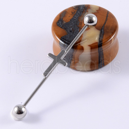 304 Stainless Steel Long Barbell Cartilage Earrings FS-WGA4435-12-1