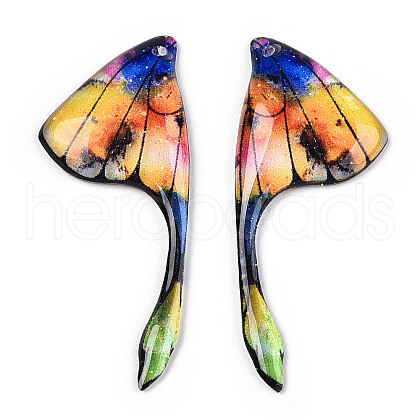 Epoxy Resin Wing Pendants RESI-TAC0021-96I-1