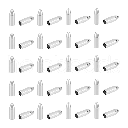 Unicraftale 200Pcs 304 Stainless Steel Cord Ends STAS-UN0052-38-1