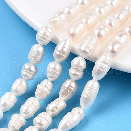 Natural Cultured Freshwater Pearl Beads Strands PEAR-N012-06R-1