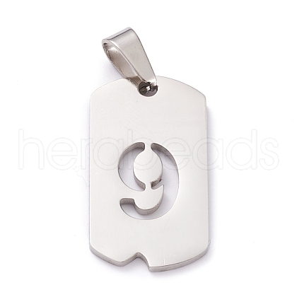 Non-Tarnish 304 Stainless Steel Pendants STAS-H144-02P-9-1