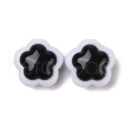 Two-tone Acrylic Beads OACR-U003-05-1
