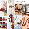Painted Natural Wood Beads WOOD-AR0001-01-6