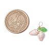 12Pcs 4 Styles Natural Sea Shell Copper Wire Wrapped Pendants PALLOY-JF03611-3