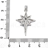 Brass Micro Pave Cubic Zirconia Pendants KK-V009-27G-3