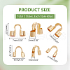   120Pcs 2 Styles Brass Cord Locks KK-PH0006-84LG-2