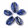 Spray Painted Natural Cowrie Shell Beads X-SSHEL-R047-03-A01-2