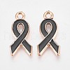 Golden Plated Enamel Pendants KY-WH0007-A06-1