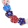 Handmade Millefiori Lampwork Beads Strands LAMP-G166-14B-3
