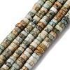 Natural Yellow Turquoise(Jasper) Beads Strands G-L624-I05-2x4mm-2