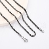 2MM 304 Stainless Steel Wheat Chain Necklaces NJEW-Q013-15B-1
