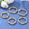 Unisex Ion Plating(IP) 304 Stainless Steel Finger Rings RJEW-E164-04G-1
