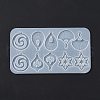 DIY Vortex & Teardrop & Flower & Fan Pendant Silicone Molds SIMO-H008-03-4