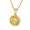 Stylish Stainless Steel Sunbeam Pendant Necklaces for Women Daily Wear YM0399-3-1