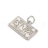 Brass Micro Pave Cubic Zirconia Pendants KK-P308-36P-2