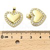 Brass Micro Pave Cubic Zirconia Pendants KK-M324-13G-3