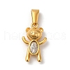 PVD Vacuum Plating 304 Stainless Steel Pendants STAS-M322-20G-1