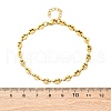 304 Stainless Steel Coffee Bean Chain Bracelets for Women BJEW-C094-11G-5