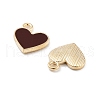Light Gold Plated Alloy Enamel Charms ENAM-M219-06KCG-01-3