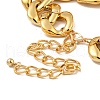 Chunky Aluminum Curb/Cable Chain Necklaces for Women NJEW-K261-01B-G-4